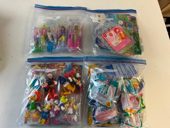 Lot of Vintage McDonalds Kids Meal Toys from 1994-Walt Disney, Barbie, Wildlife and others