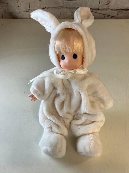 1992 Precious Moment 16" Doll with Bunny Outfit by Samuel Butcher Co