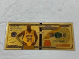 KOBE BRYANT 24K Gold Foil NOVELTY Banknote