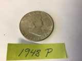 1948 P Franklin Half Dollar 90% Silver