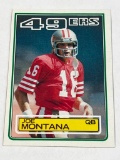 JOE MONTANA 1983 Topps Football Card