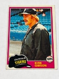 KIRK GIBSON Tigers 1981 Topps Baseball ROOKIE Card