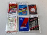 Lot of 6 Sealed Baseball Card Packs
