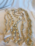 Lot of 4 Misc. Seashell Beaded Necklaces