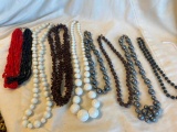 Lot of 8 Misc. Beaded Costume Necklaces