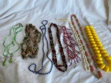 Lot of 9 Misc. Beaded Costume Necklaces