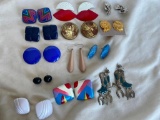 Lot of 13 Misc. Pairs of Pierced and Clip-On Earrings