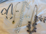 Lot of 4 Misc. Costume Jewelry Sets (3 Necklace and Earrings Sets, and 1 Bracelet and Necklace Set)