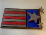 American Flag Wood Plaque Home Decor