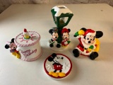 Lot of Wat Disney Ceramics Figures- Mickey and Minnie Mouse