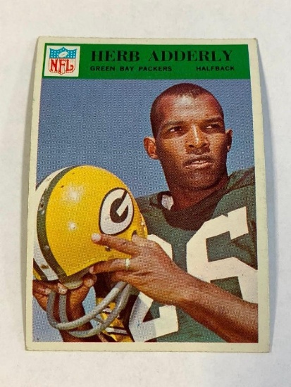 HERB ADDERLY Packers 1966 Philadelphia Football Card