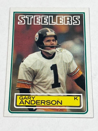 GARY ANDERSON 1983 Topps Football ROOKIE Card