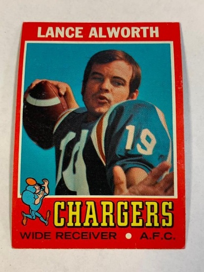 LANCE ALWORTH Chargers 1971 Topps Football Card