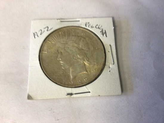 1922 P Peace U.S. Dollar 90% Silver