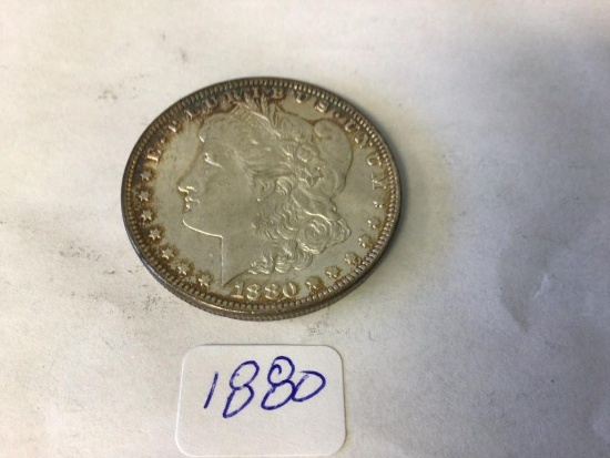 1880 P Morgan Silver U.S. Dollar 90% silver