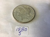 1880 S Morgan Silver U.S. Dollar 90% silver