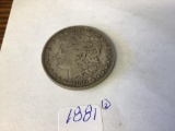 1881 P Morgan Silver U.S. Dollar 90% silver