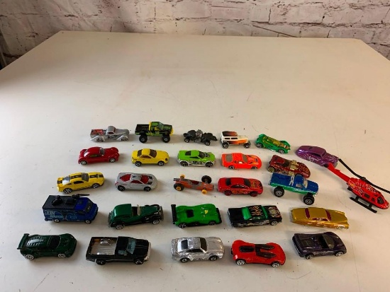 Lot of 27 vintage Die-Cast Cars Hot Wheels and others