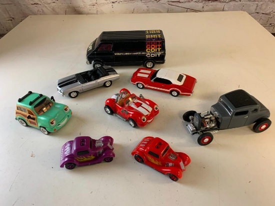 Lot of 8 Large Toy Cars Vehicles