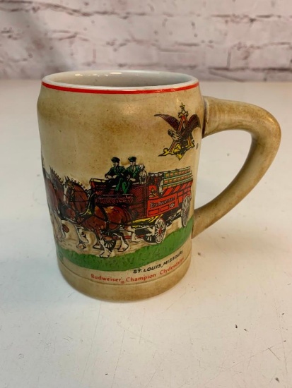 Ceramarte Budweiser Champion Clydesdales St. Louis, Missouri Mug/Stein