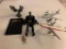 Batman and Star Wars Action Figures, United Airlines Planes Displays, Pewter Eagle Figure