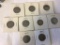 Lot of 9 Liberty Head V Nickels in circulated condition