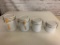 Home Intuition Ceramic Kitchen Canisters Set with 3 having Wooden Spoons