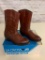 Vintage La Cross Brown Leather Boots Size 6 with box