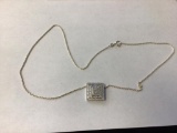 .925 Italy Silver 18 inch Necklace and Pendent, ...4.00 g total weight