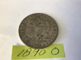 1890 O Morgan US Dollar coin. Coin is 90% Silver