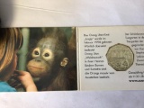 2002 Schonbrunn Austria Zoo 5 Euro Uncirculated Coin 80% Silver