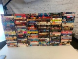 Lot of 132 Vintage VHS Movies with many hard to find titles