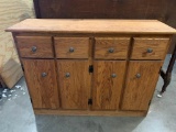Wood Storage Cabinet with 16 Pullout Drawers