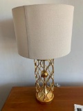 Vintage Brass Table Lamp with shade
