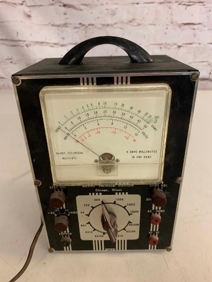 Vintage DeVRY Watt-Ohm meter