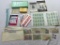 Lot of vintage stamp collecting supplies and stamps