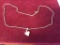 Sterling Silver 18 inch necklace with nice pendant 1.71 g pendant total weight