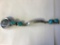 Native American Silver with 4 Turquoise Stones Watch Band with Cronel Swiss Watch
