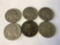 Lot of six Indian Head Nickel with illegible dates