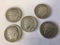 Lot of 5 Roosevelt Dimes, 1946 S, 1947 P, 1955 P, 1959 D & 1964 D circulated condition , 90% Silver