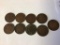 Consecutive...Lot of Nine Indian Head Pennies in circulated condition, 1990 to 1908