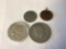 Lot of four U.S. Coins 1972 Kennedy Half, 2002 S Proof Dollar, 1892 V Nickel, 1896 Indian Penny