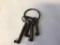 Lot of four vintage Skeleton Keys