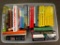 Box lot of paperback and hardback fiction novels; see photos for titles