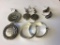 Lot of four Silver Tone Costumes Earrings for pierced ears.