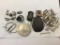 Scrap lot of Silver, from ring, charms, pin and Native American piece. 89.97 g total weight