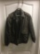 Roundtree and Yorke heavy leather bomber-style jacket; Sz. L