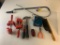 Lot of misc Tools- Clamps, Hammer, toilet auger and more