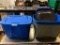 Lot of 5 Storage Bins with lids