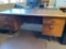 Mid century modern wood office desk